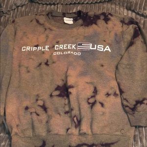 tie dye Colorado crew neck